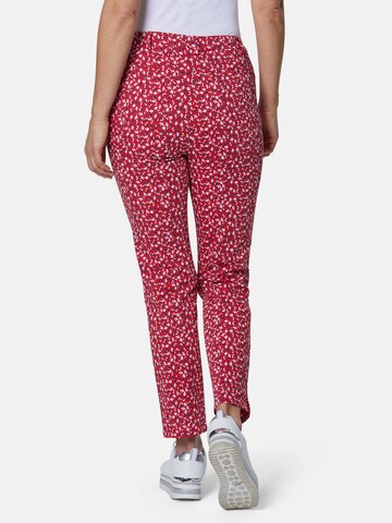 Goldner Slim fit Pants in Red: front