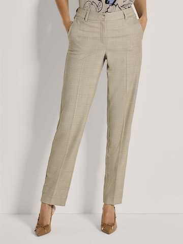 Effilé Pantalon MADELEINE en beige : devant