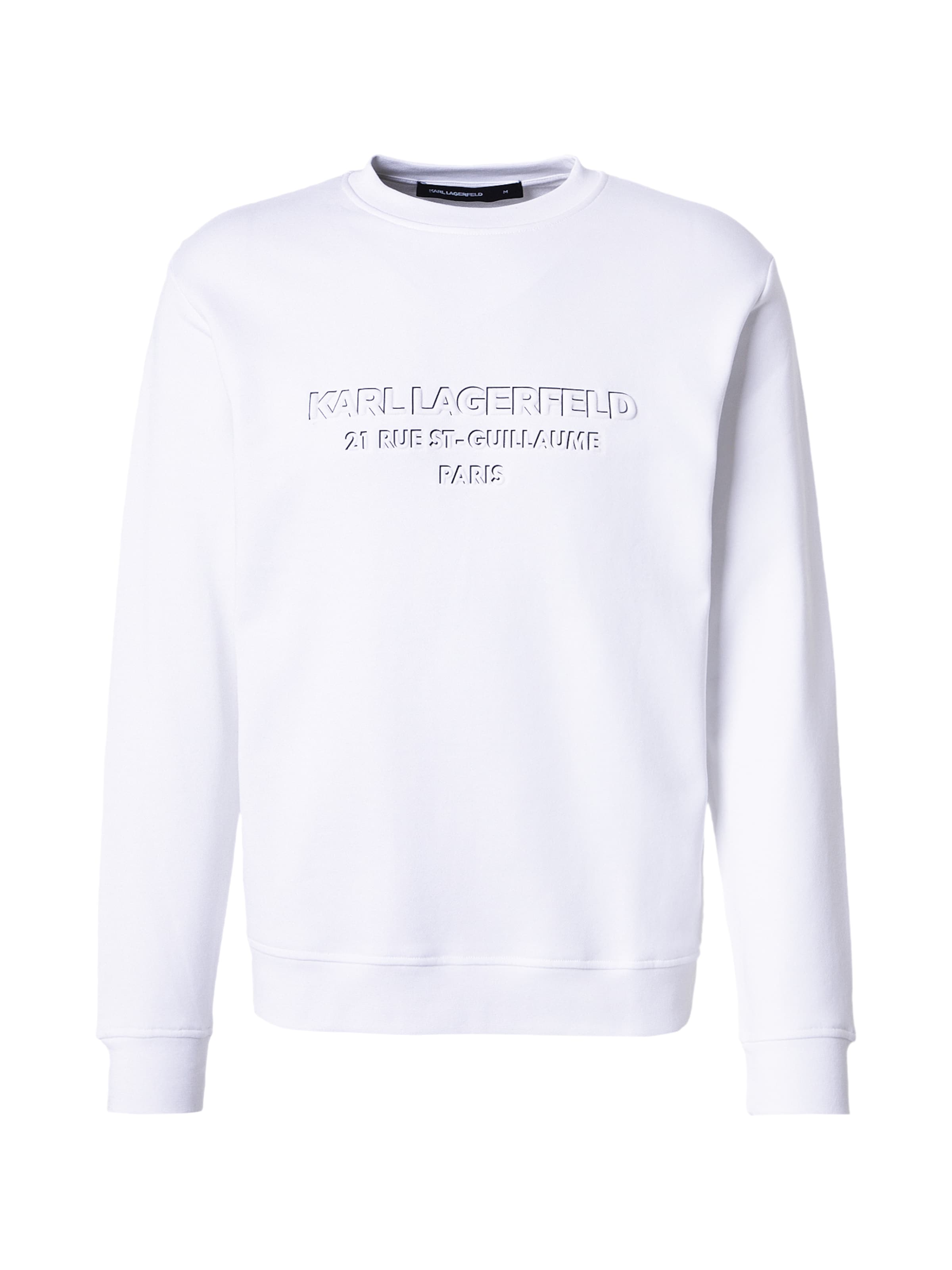 Karl Lagerfeld Sweatshirt em preto / branco, Vista do artigo