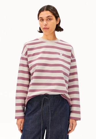 Sweat-shirt 'MAARLEN' ARMEDANGELS en violet : devant