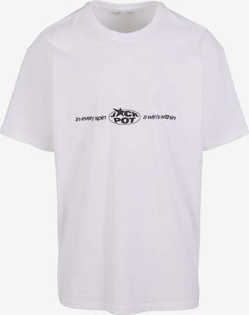 T-Shirt Mister Tee en blanc : devant