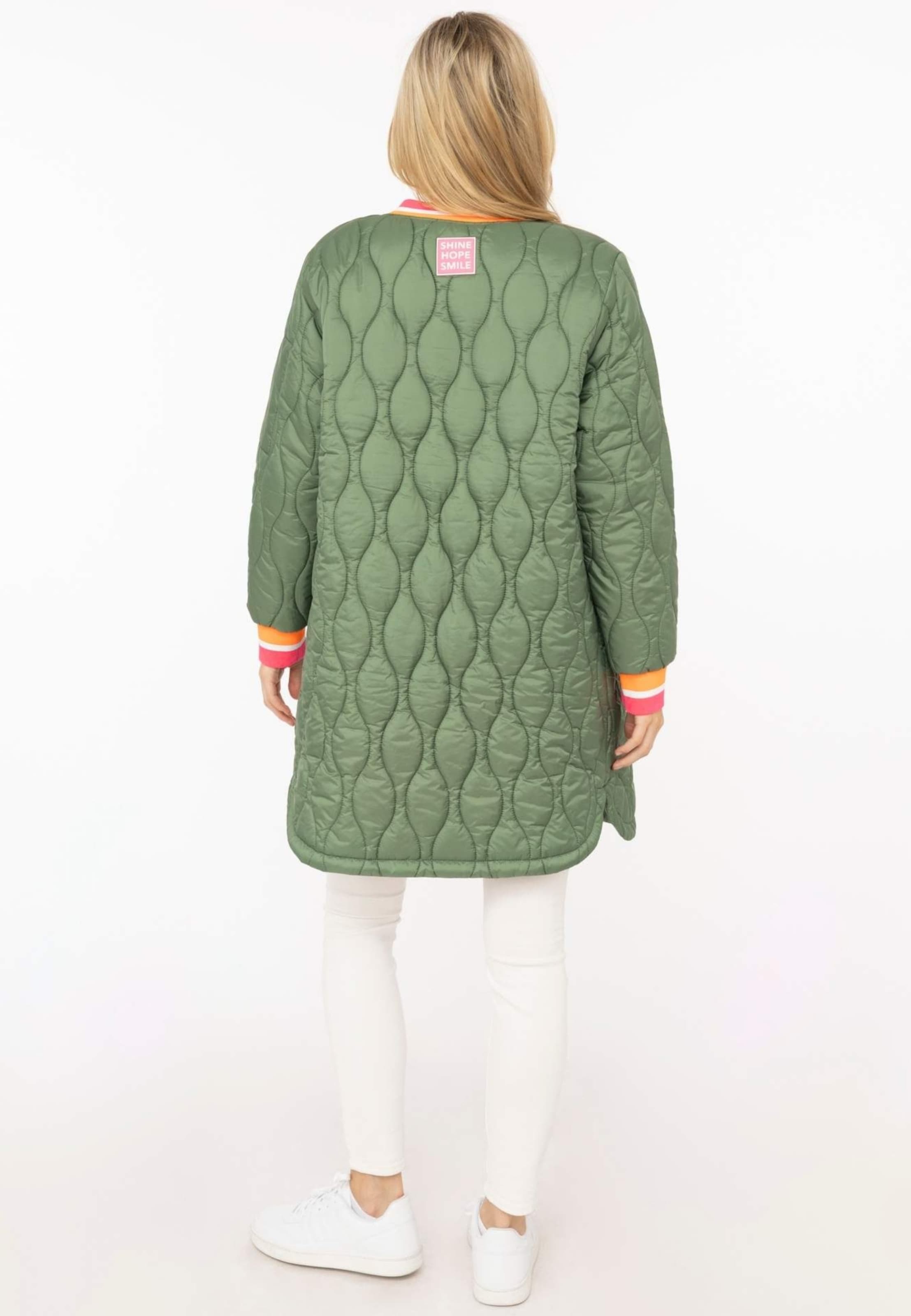 Manteau mi-saison Zwillingsherz en vert