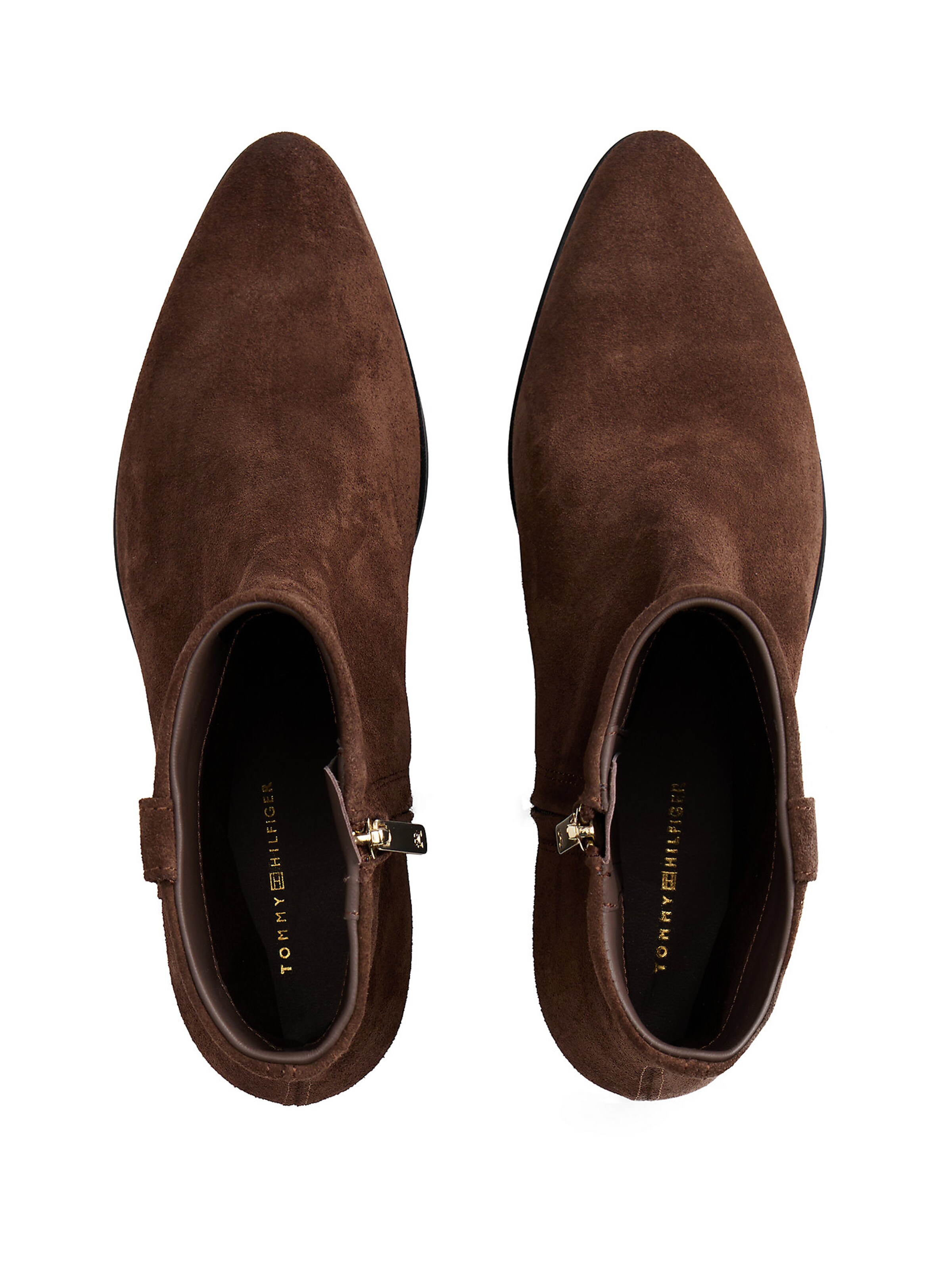 TOMMY HILFIGER Enkellaarsjes in Bruin