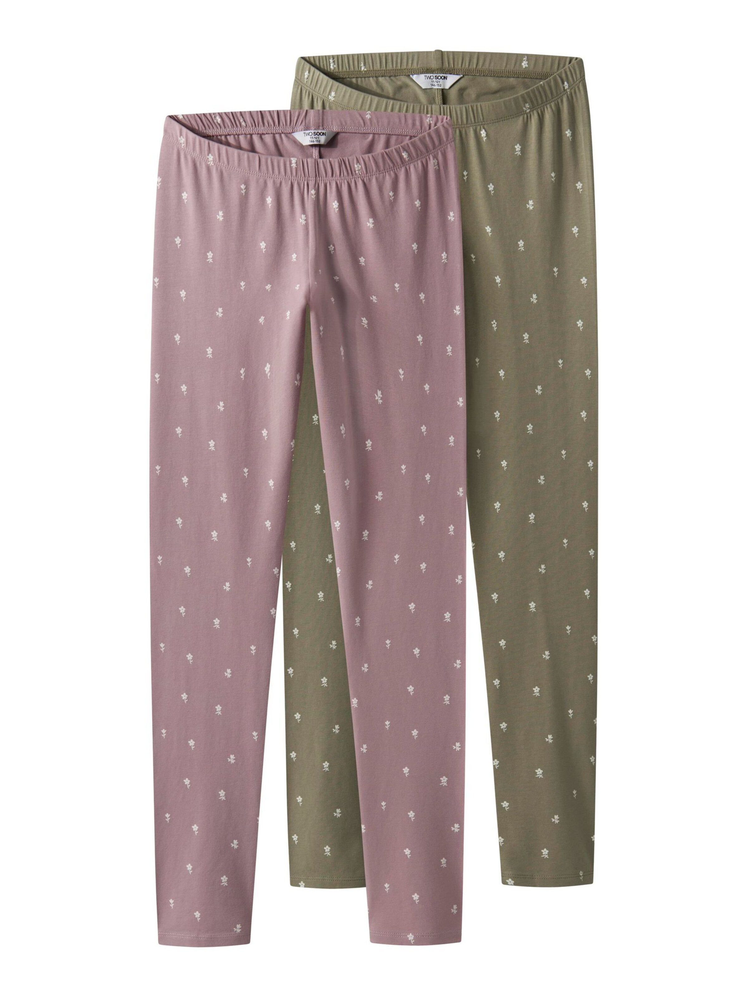 TWO SOON Slim fit Leggings in Green: front