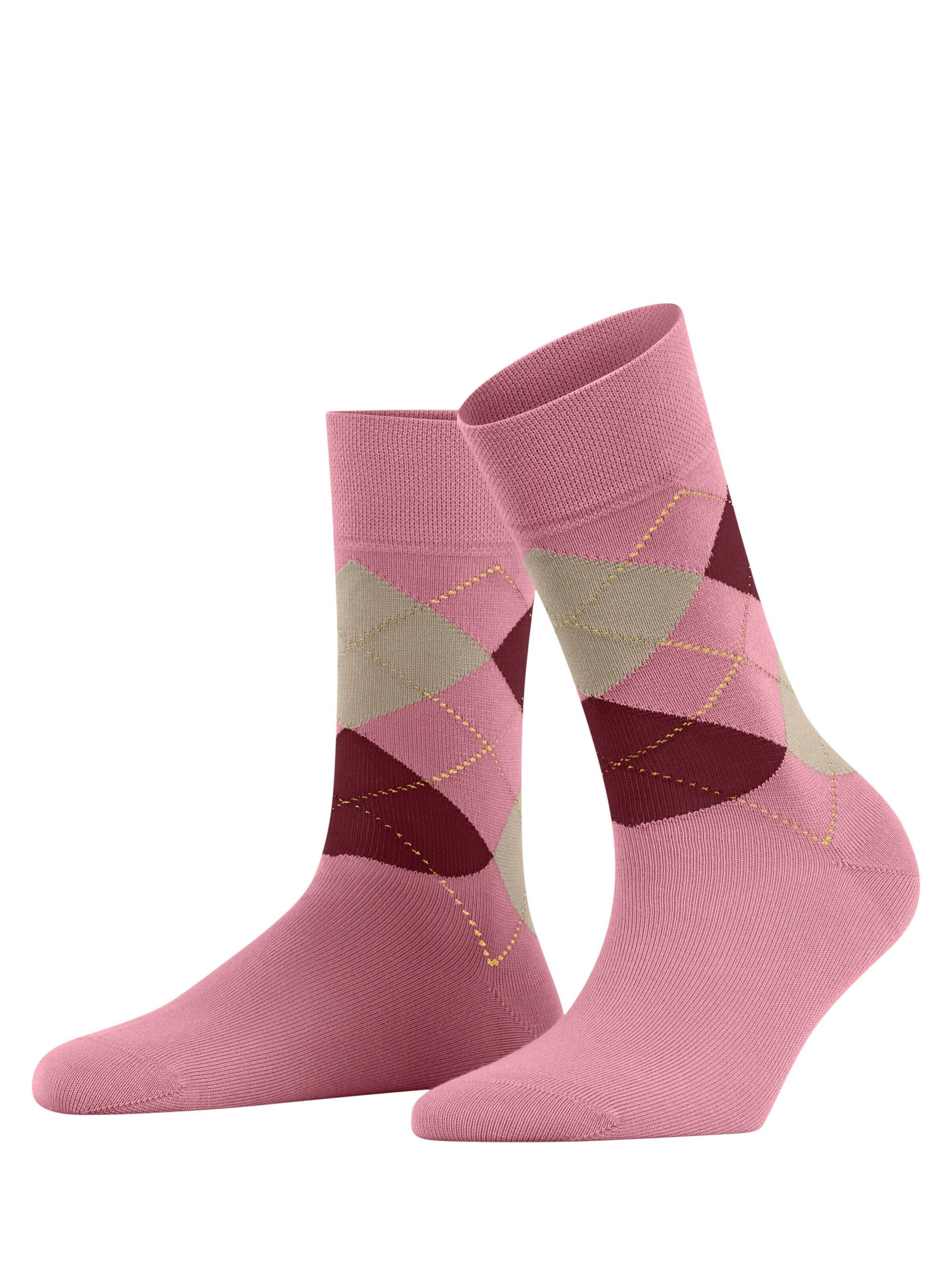 FALKE Socken 'Sensitive Argyle'‌‌‌‌‌ in Orange: Vorderseite