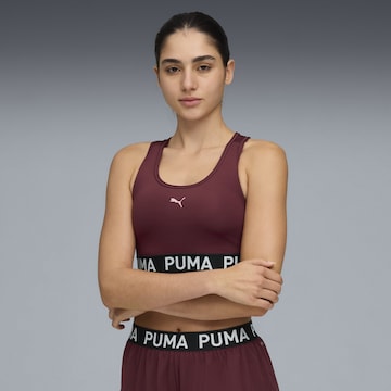 PUMA Bustier Sport bh '4Keeps' in Rood: voorkant