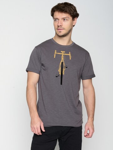 GREENBOMB Shirt 'Bike Front Stamp' in Grey: front