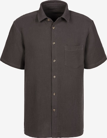 BEACH TIME Regular Fit Hemd in Grau: Vorderseite