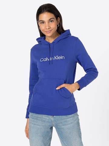 Sweat de sport Calvin Klein Sport en bleu : devant