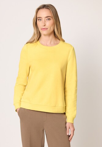 STREET ONE Sweatshirt in Yellow: front
