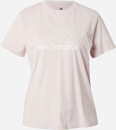 new balance T-shirt en rose pastel / blanc, Vue avec produit