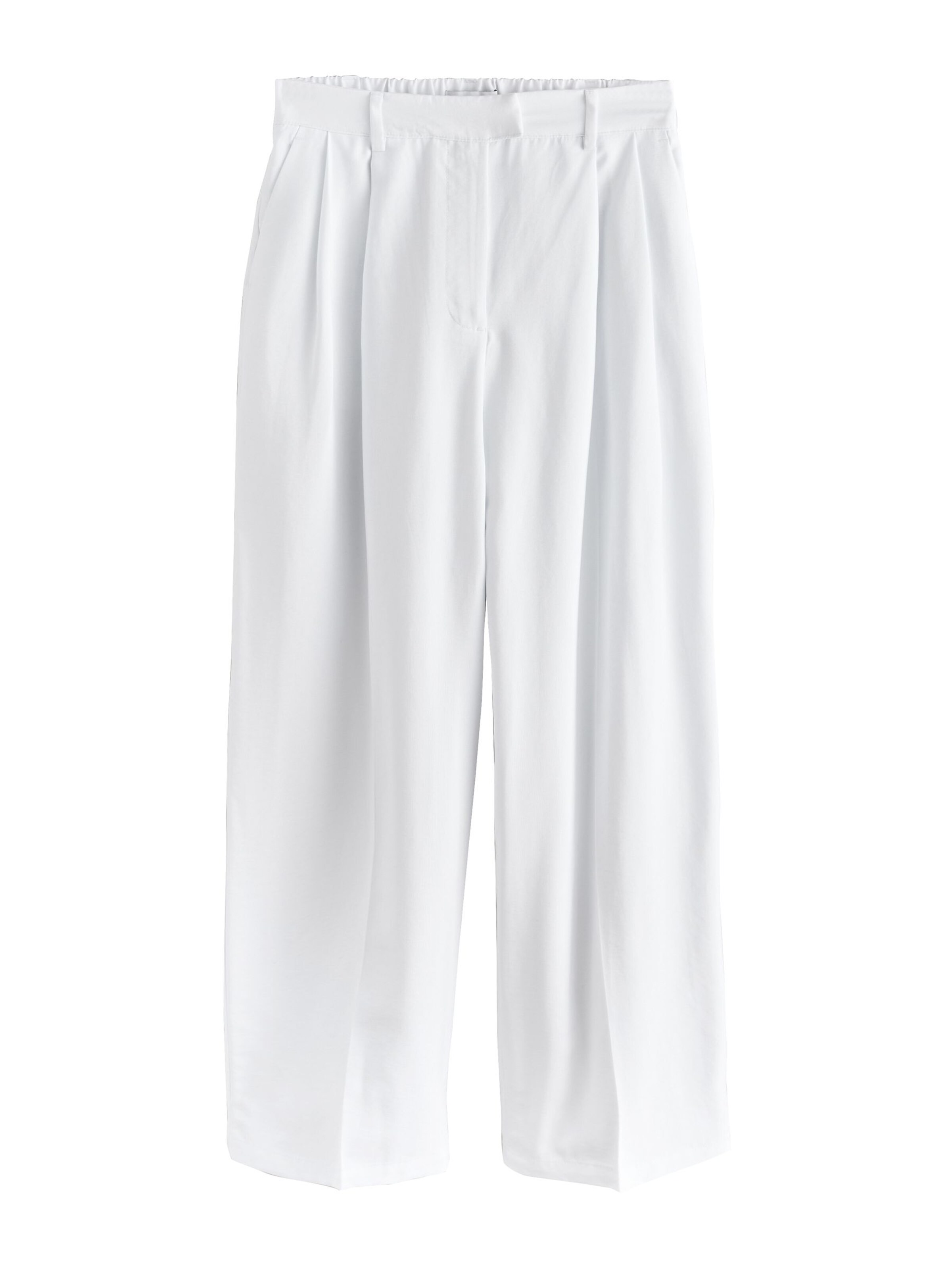 Next Wide Leg Hose in Weiß: Vorderseite