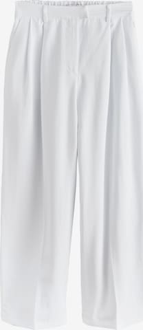 Pantalon à plis Next en blanc : devant