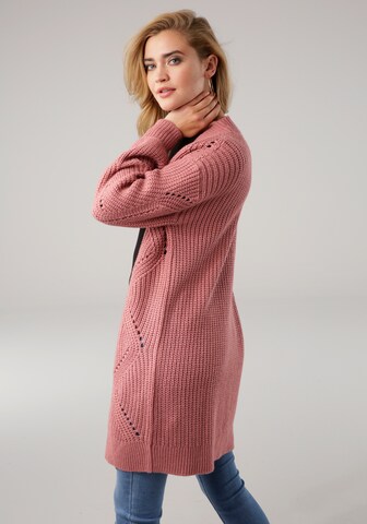 TAMARIS Knit Cardigan in Pink: front