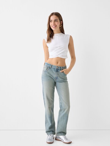 Bershka Regular Jeans in Blau