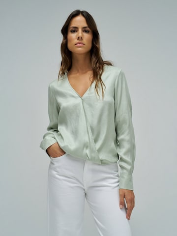 Salsa Jeans Blouse in Groen: voorkant
