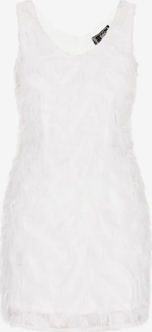 faina Sukienka koktajlowa w kolorze biały: przód