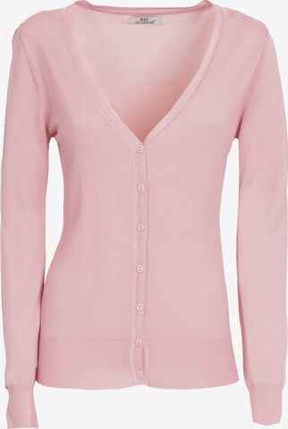 Influencer Knit Cardigan in Pink: front