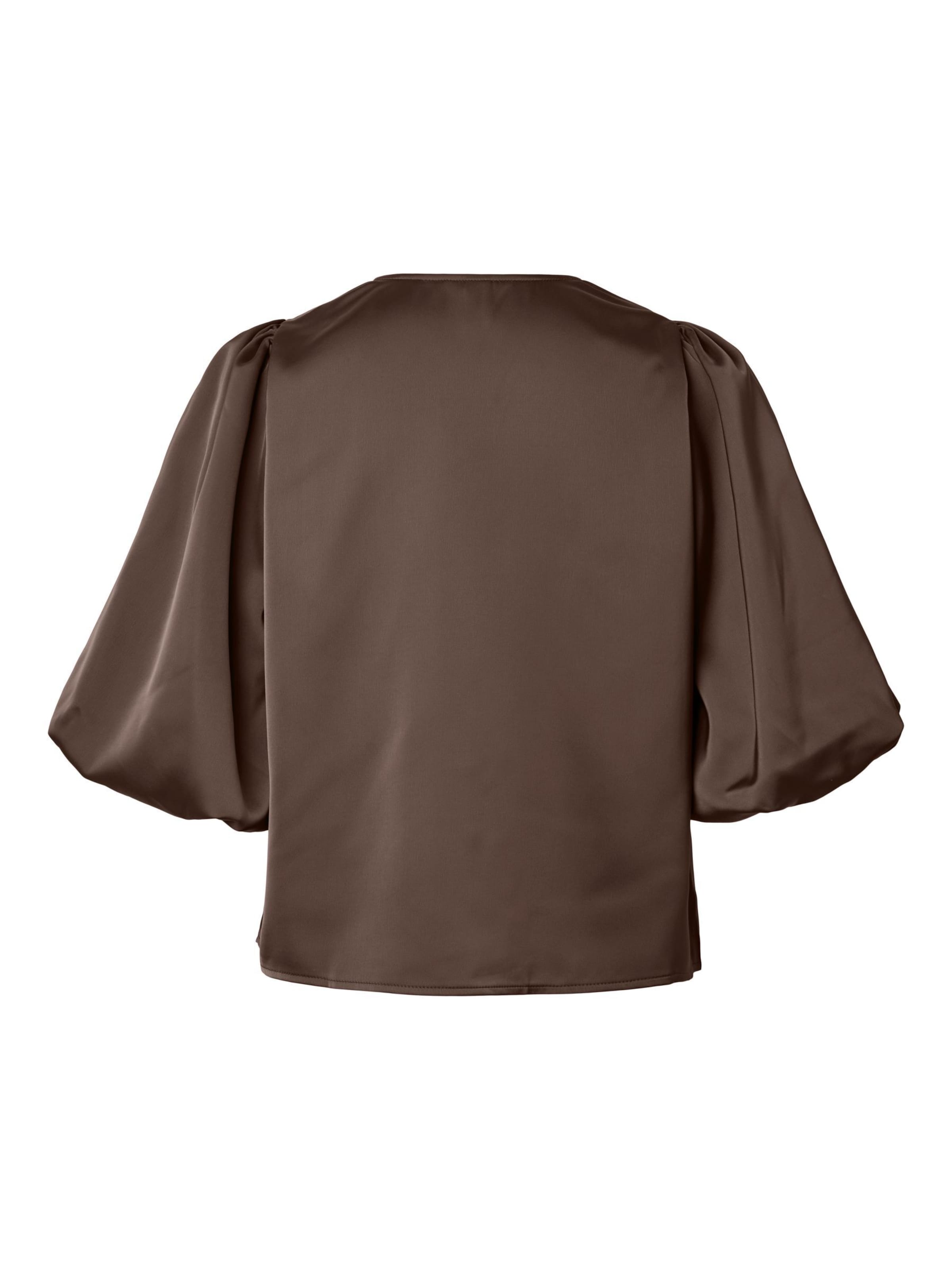 YAS Bluse 'YASPella' in Braun
