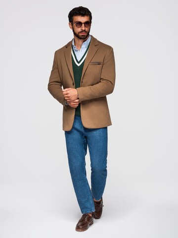 Regular fit Giacca da completo di Ombre in marrone