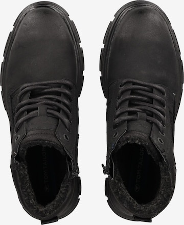 TOM TAILOR Lace-Up Boots in Black