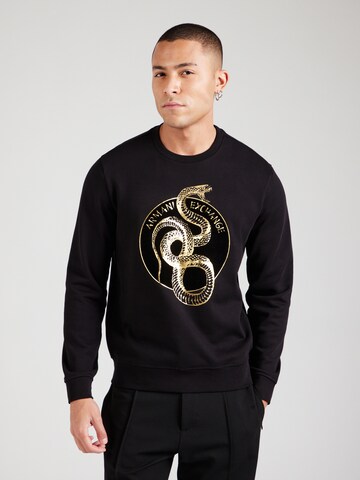 ARMANI EXCHANGESweater majica 'Chinese New Year' - crna boja: prednji dio
