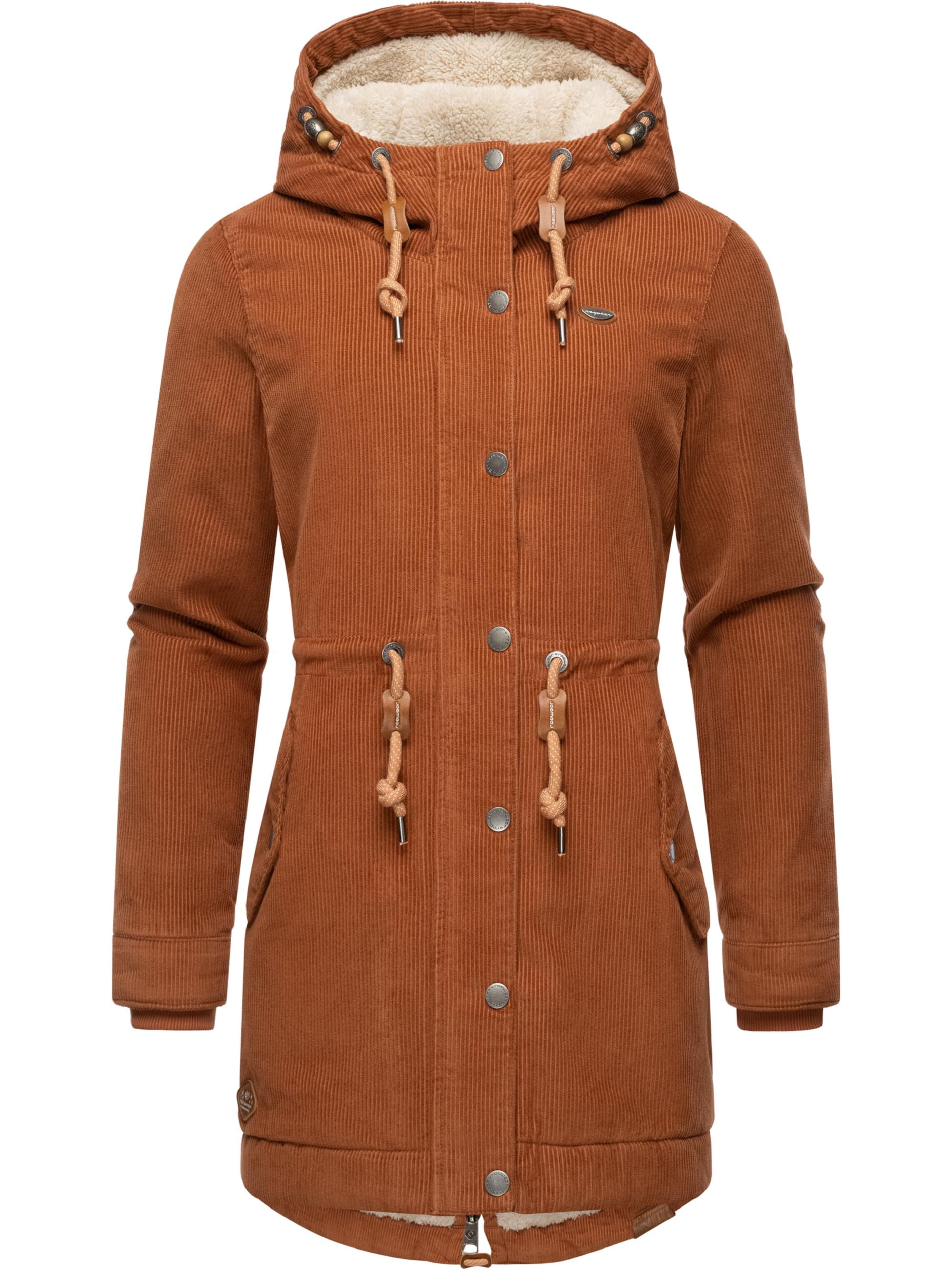 Parka d’hiver 'Canny' Ragwear en marron : devant