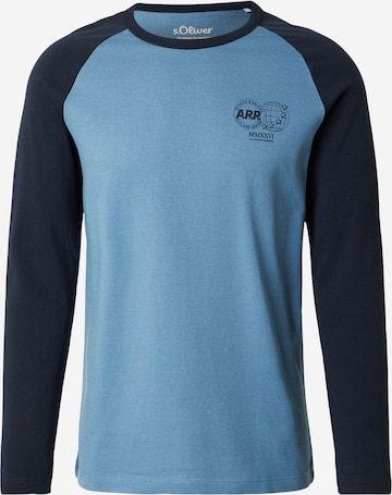 Tricou de la s.Oliver pe albastru: față