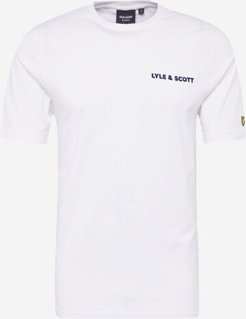 Lyle & Scott Тениска в бяло: отпред