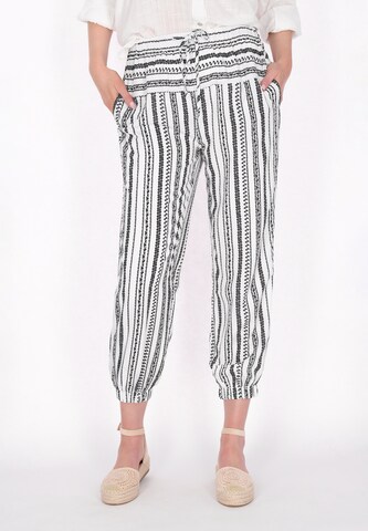 usha FESTIVAL Tapered Broek in Wit: voorkant