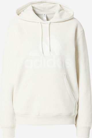 ADIDAS SPORTSWEAR Αθλητική μπλούζα φούτερ 'Essentials' σε λευκό: μπροστά