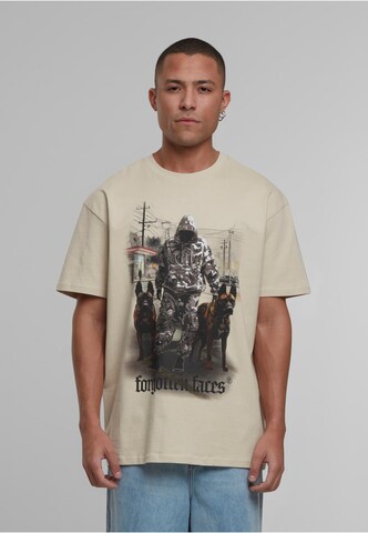 Forgotten Faces T-Shirt in Beige: Vorderseite