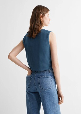 MANGO TEEN Vest 'Bluec' in Blue