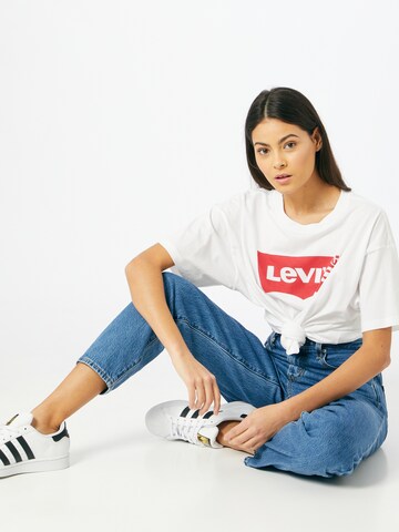 LEVI'S ® Υπερμέγεθες μπλουζάκι 'Graphic SS Roadtrip Tee' σε λευκό