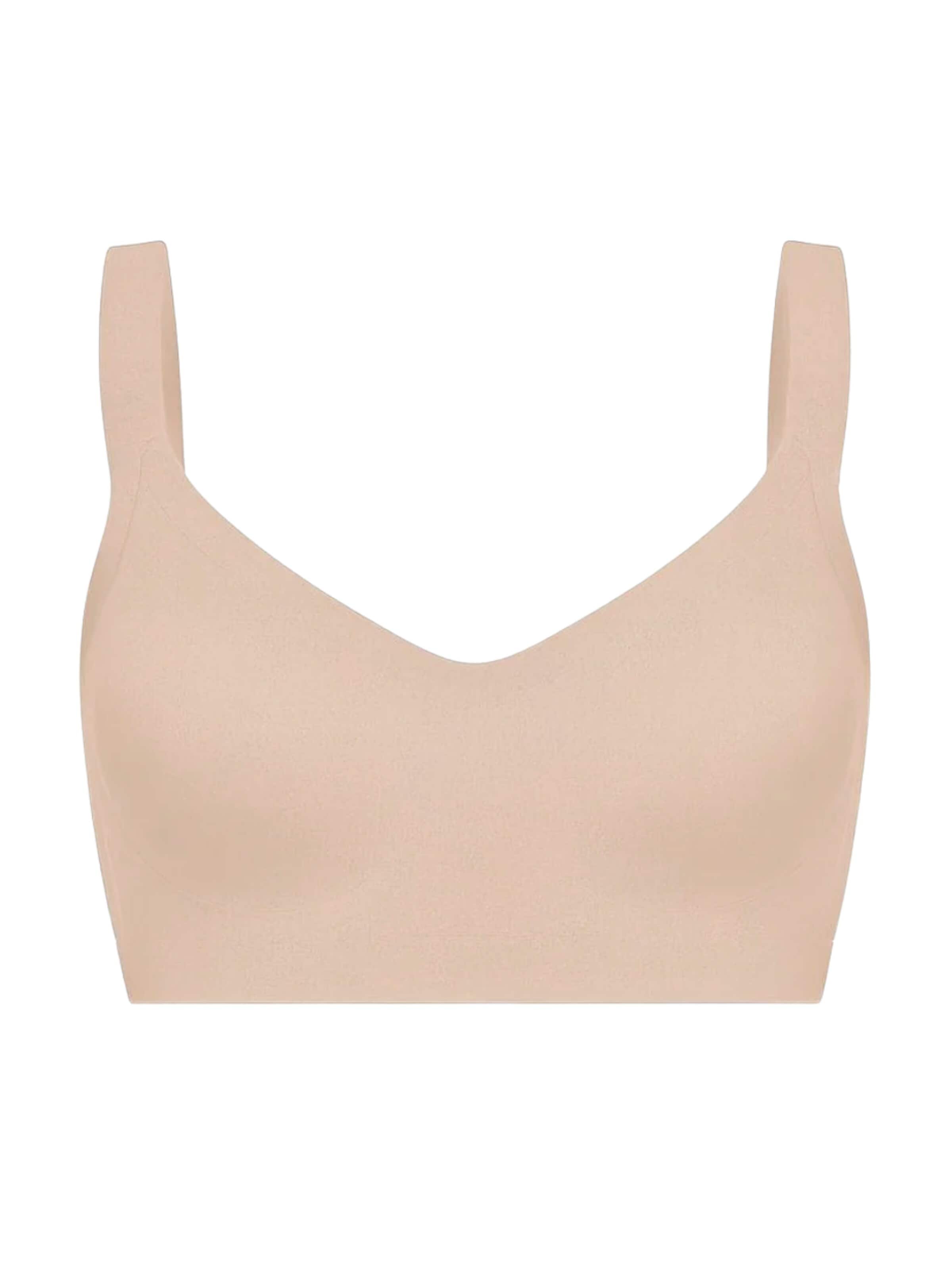 cfab (formerly creamy fabrics) Bra 'Seamless Compact Push-Up BH' in Beige: front