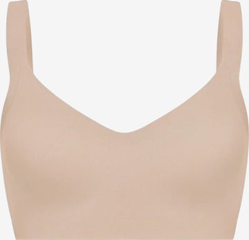 cfab (formerly creamy fabrics) Bra 'Seamless Compact Push-Up BH' in Beige: front