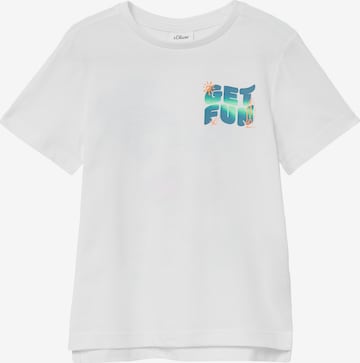 T-Shirt s.Oliver en blanc : devant