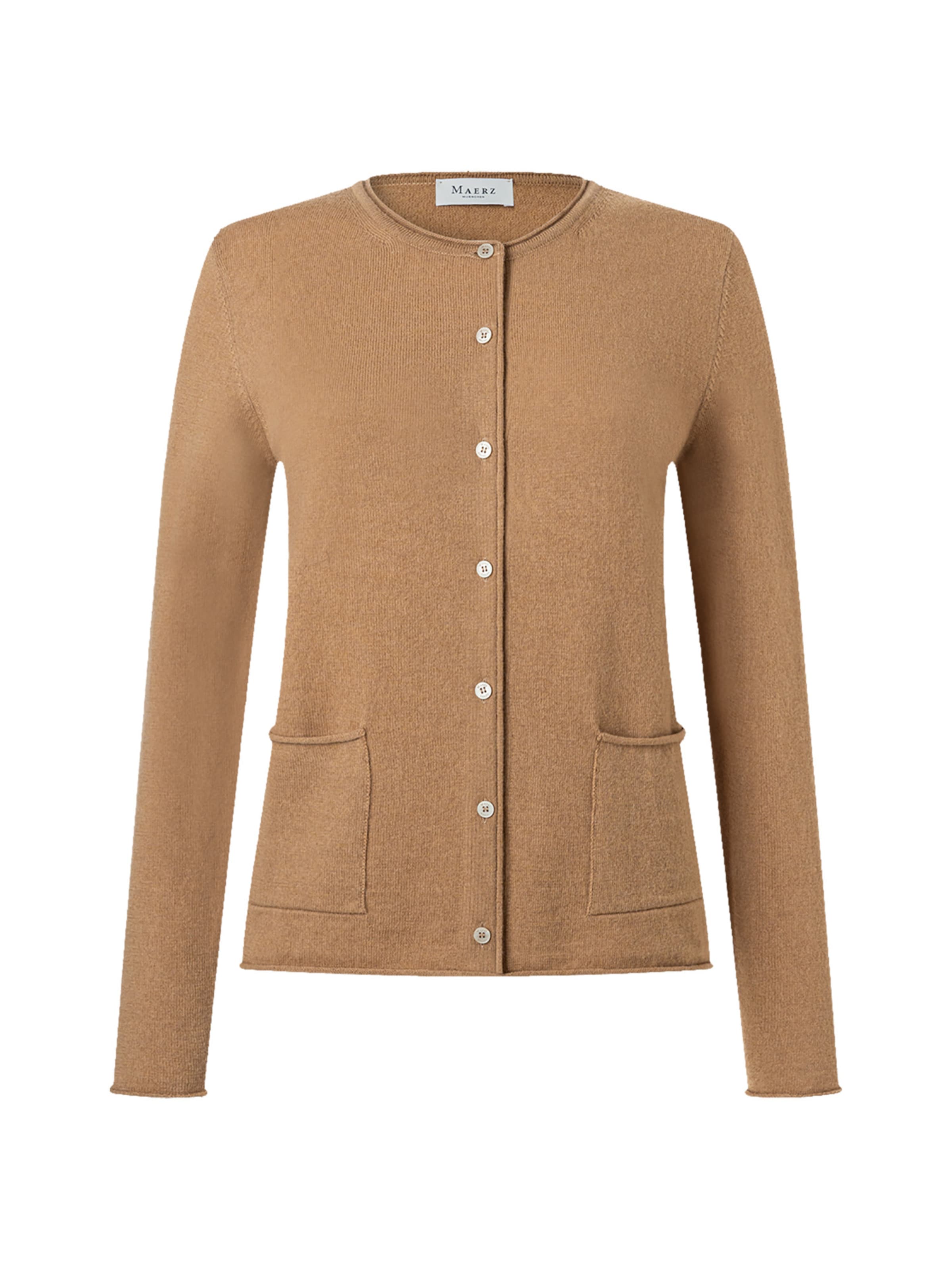 MAERZ Muenchen Gebreid vest in Beige: voorkant