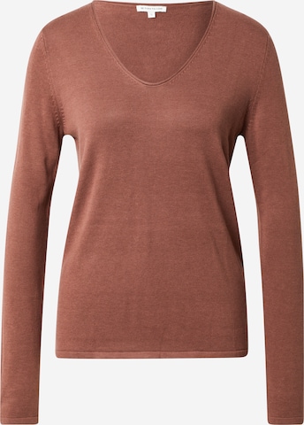 TOM TAILOR Sweater in Brown: front