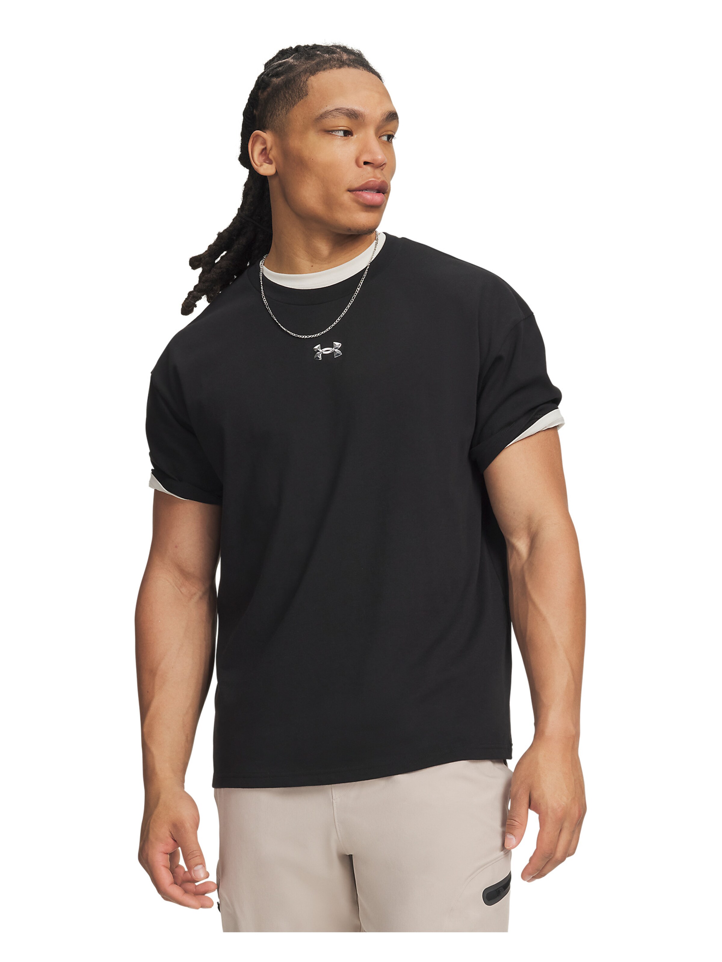 UNDER ARMOUR Functioneel shirt in Zwart: voorkant