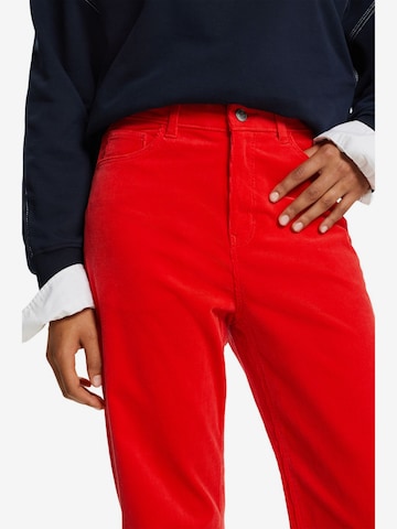 Regular Pantalon ESPRIT en rouge