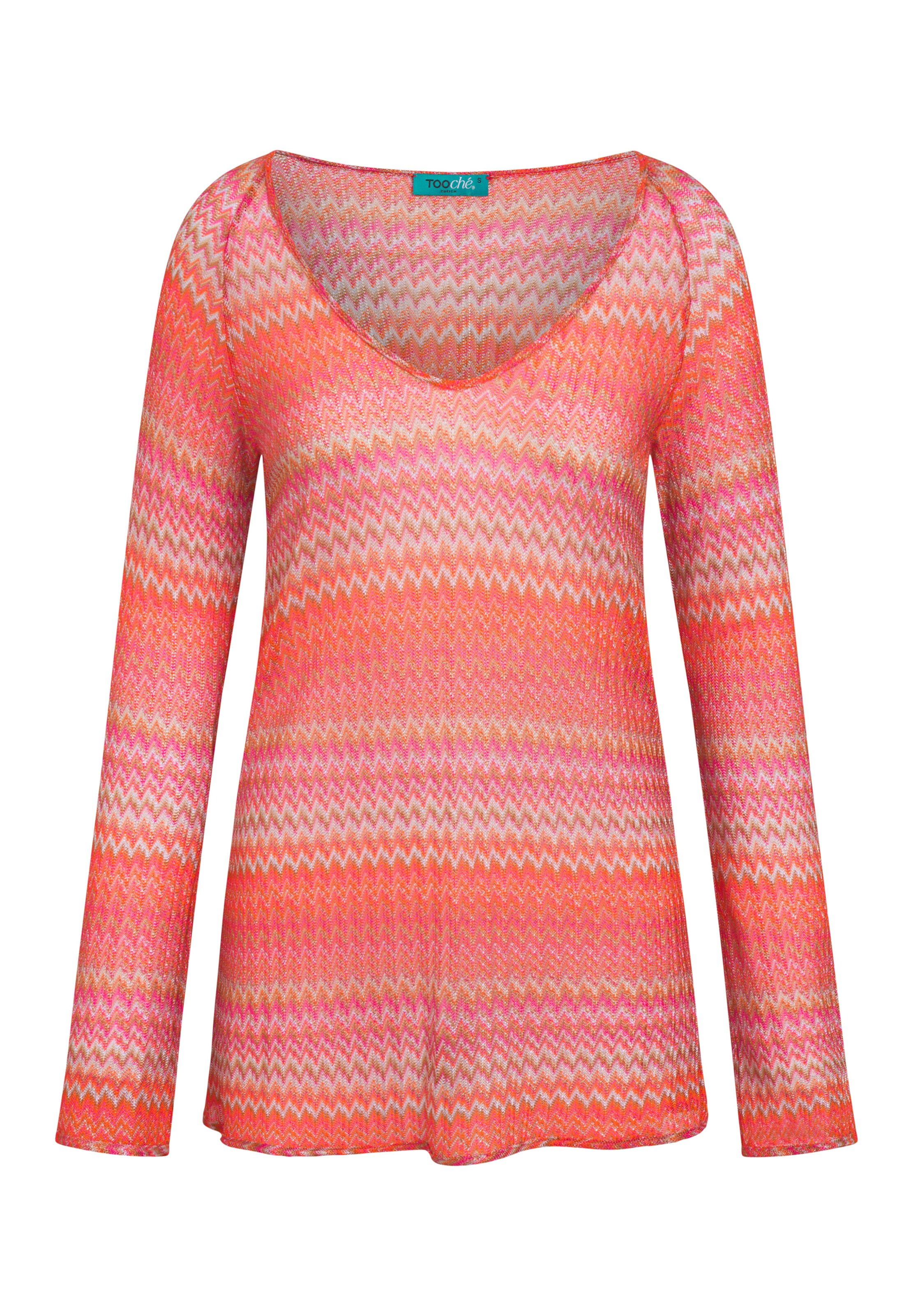 TOOche Bluse 'Mexico' in orange / koralle / rosé, Produktansicht