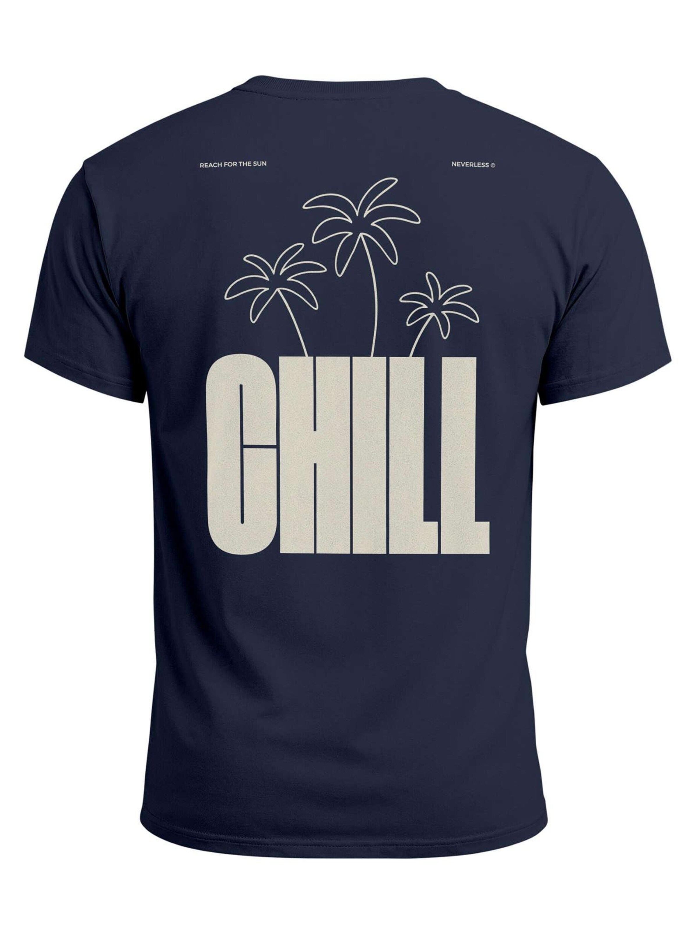 Neverless Shirt 'chill' in Blue: front