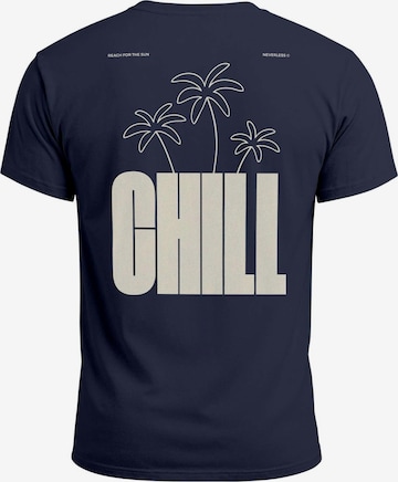 Neverless Shirt 'chill' in Blue: front