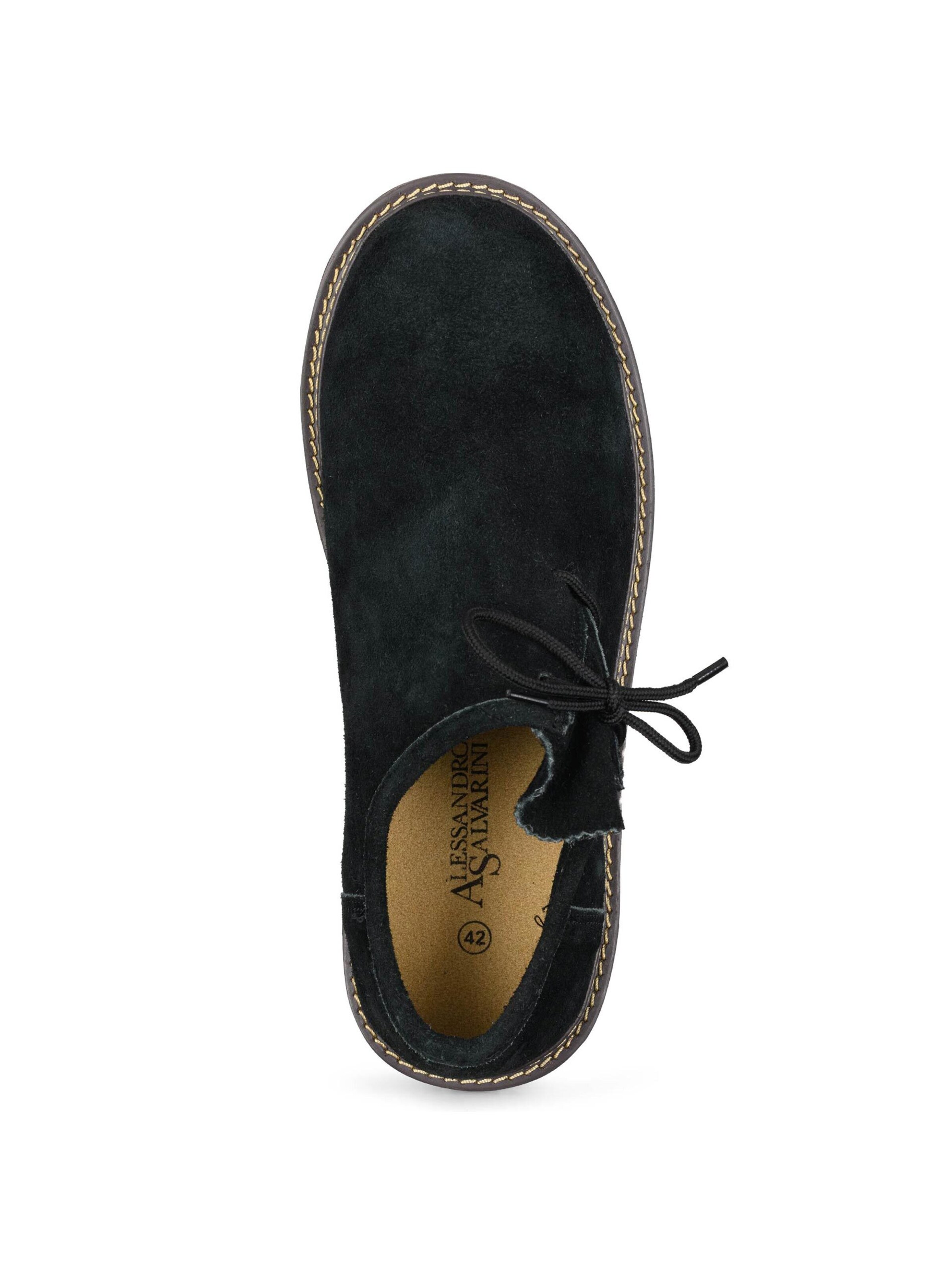 Chassure folklorique 'AS453' Alessandro Salvarini en noir