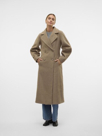 Manteau mi-saison 'Fortune' VERO MODA en marron : devant
