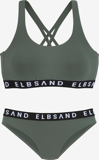 Elbsand Bikini i khaki / sort / hvid, Produktvisning