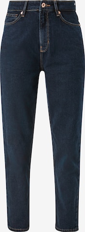 QS Tapered Jeans in Blauw: voorkant