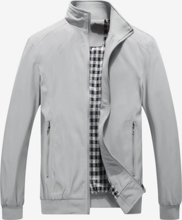 YOUTHUP Between-Season Jacket 'Kragen' in Grey: front