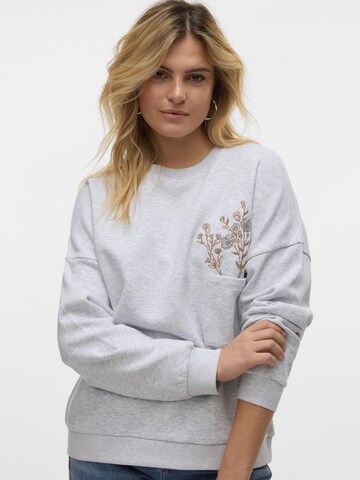 Sweat-shirt 'VMKarol' VERO MODA en gris : devant
